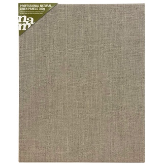 NAM Natural Linen Canvas Board Panel 14 x 18 - 35.6 x 45.7cm