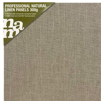 NAM Natural Linen Canvas Board Panel 18 x 24 - 45.7 x 60.9cm