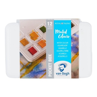 Van Gogh Pocketbox Watercolour 12 Pan Set - Muted Colours