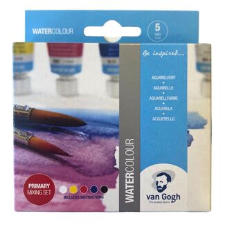 Van Gogh Watercolour Paint Set 5 x 10ml - Primary