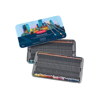 Derwent Procolour Colouring Pencil Tin Of 72