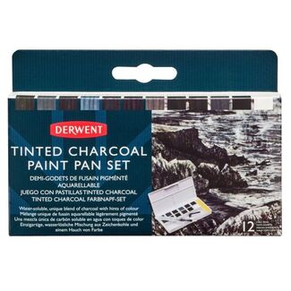Derwent Tinted Charcoal Paint Pan Set - 12pc