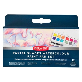 Derwent Pastel Shades Watercolour Paint Pan Set 12