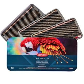 Derwent Chromaflow Coloured Pencils Set of 150 in Tin