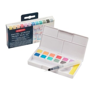 Derwent Pastel Shades Paint Pan Set With Brush