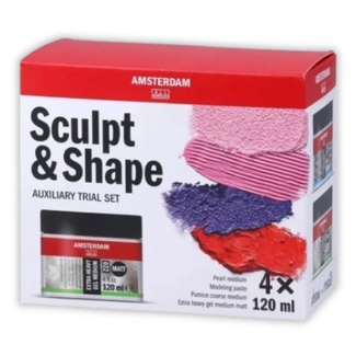 Amsterdam Sculpt and Shape Medium Set 4 x 120ml