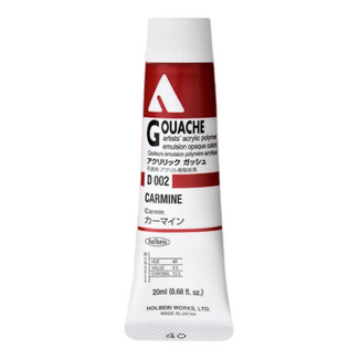 Holbein Acrylic Gouache #02 Carmine 20ml