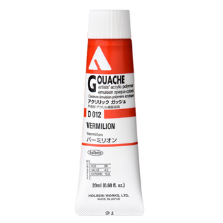 Holbein Acrylic Gouache #12 Vermilion 20ml