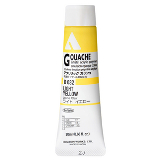 Holbein Acrylic Gouache #32 Light Yellow 20ml
