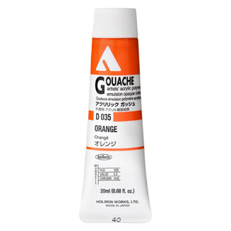 Holbein Acrylic Gouache #35 Orange 20ml