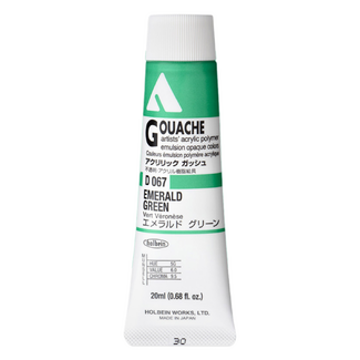 Holbein Acrylic Gouache #67 Emerald Green 20ml