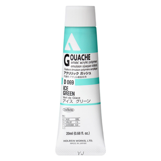 Holbein Acrylic Gouache #69 Ice Green 20ml
