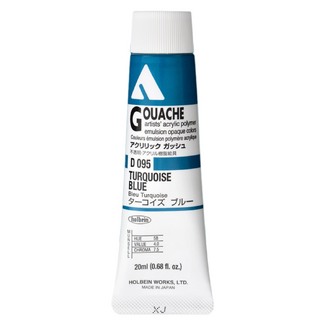 Holbein Acrylic Gouache #95 Turquoise Blue 20ml