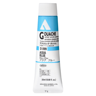 Holbein Acrylic Gouache #99 Aqua Blue 20ml