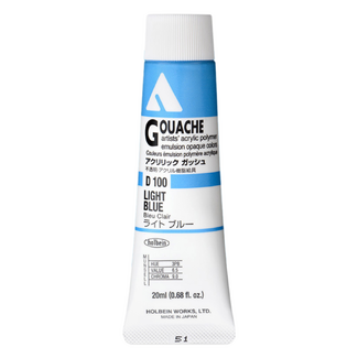 Holbein Acrylic Gouache #100 Light Blue 20ml
