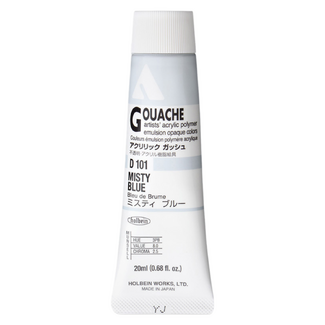 Holbein Acrylic Gouache #101 Misty Blue 20ml