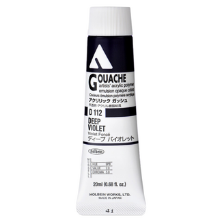 Holbein Acrylic Gouache #112 Deep Violet 20ml