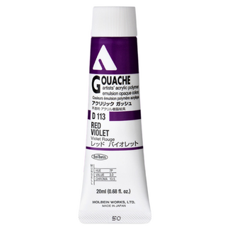 Holbein Acrylic Gouache #113 Red Violet 20ml