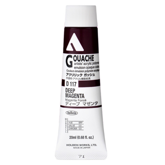 Holbein Acrylic Gouache #117 Deep Magenta 20ml