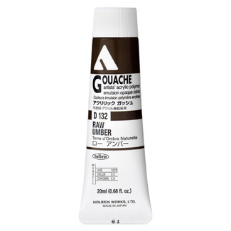 Holbein Acrylic Gouache #132 Raw Umber 20ml