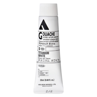 Holbein Acrylic Gouache #151 Titanium White 20ml