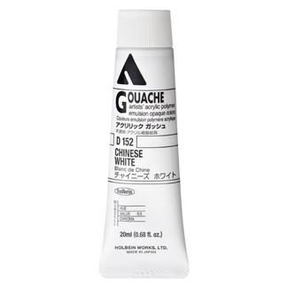 Holbein Acrylic Gouache #152 Chinese White 20ml