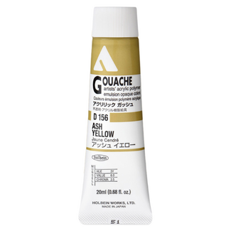 Holbein Acrylic Gouache #156 Ash Yellow 20ml