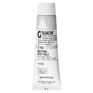 Holbein Acrylic Gouache #162 Neutral Grey 2 20ml