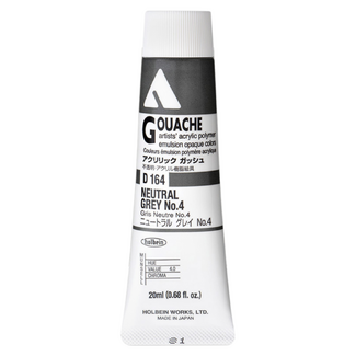Holbein Acrylic Gouache #164 Neutral Grey 4 20ml