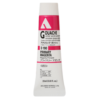 Holbein Acrylic Gouache #190 Primary Magenta 20ml
