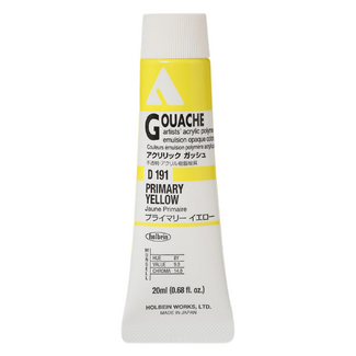 Holbein Acrylic Gouache #191 Primary Yellow 20ml