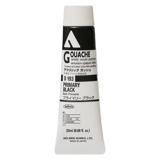 Holbein Acrylic Gouache #193 Primary Black 20ml