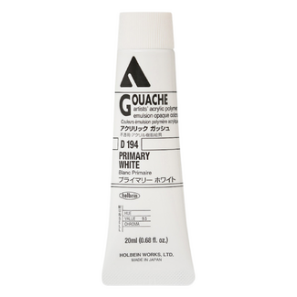 Holbein Acrylic Gouache #194 Primary White 20ml