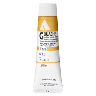 Holbein Acrylic Gouache #171 Gold 20ml