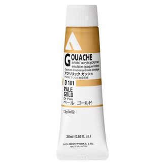 Holbein Acrylic Gouache #181 Pale Gold 20ml