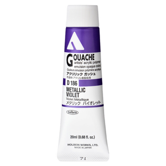 Holbein Acrylic Gouache #186 Metallic Violet 20ml