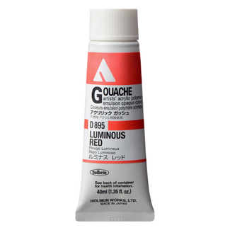 Holbein Acrylic Gouache #195 Luminous Red 20ml