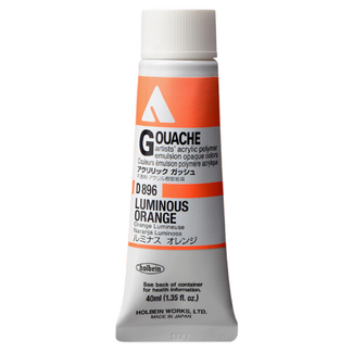 Holbein Acrylic Gouache #196 Luminous Orange 20ml