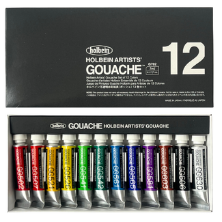 Holbein Artists' Designer Gouache Set 12 x 5ml