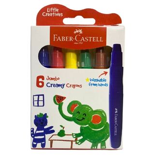 Faber Castell Little Creatives Jumbo Creamy Classic Crayon Set 6pc