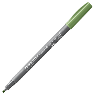 *Staedtler Pigment Calligraphy Pen 375 - Olive Green