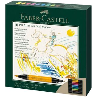 Faber Castell Pitt Artist Pen Dual Markers - 10pc