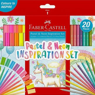 Faber Castell Pastel & Neon Inspiration Set 20pc
