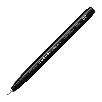 Tombow Mono Fineliner 02 Drawing Pen 0.3mm Black