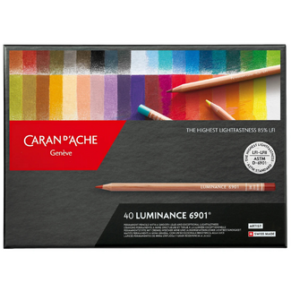 Caran d'Ache Luminance 6901 Coloured Pencil Box of 40
