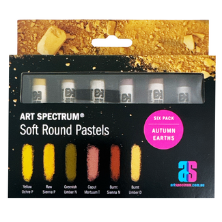 Art Spectrum Soft Round Pastel Six Pack - Autumn Earths