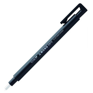 Tombow Mono Zero Eraser Pen - Round Black Barrel 2.3mm