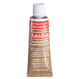 Amaco Rub 'N Buff Metallic Wax 15ml - Antique Gold