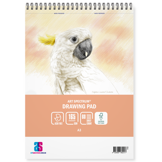 Art Spectrum Heavy Drawing Perforated Spiral Pad A3+ 165gsm 60 Sheets