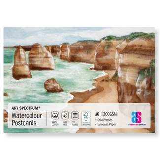 Art Spectrum 100% Cotton Watercolour Postcards A6 300gsm 10 Cards